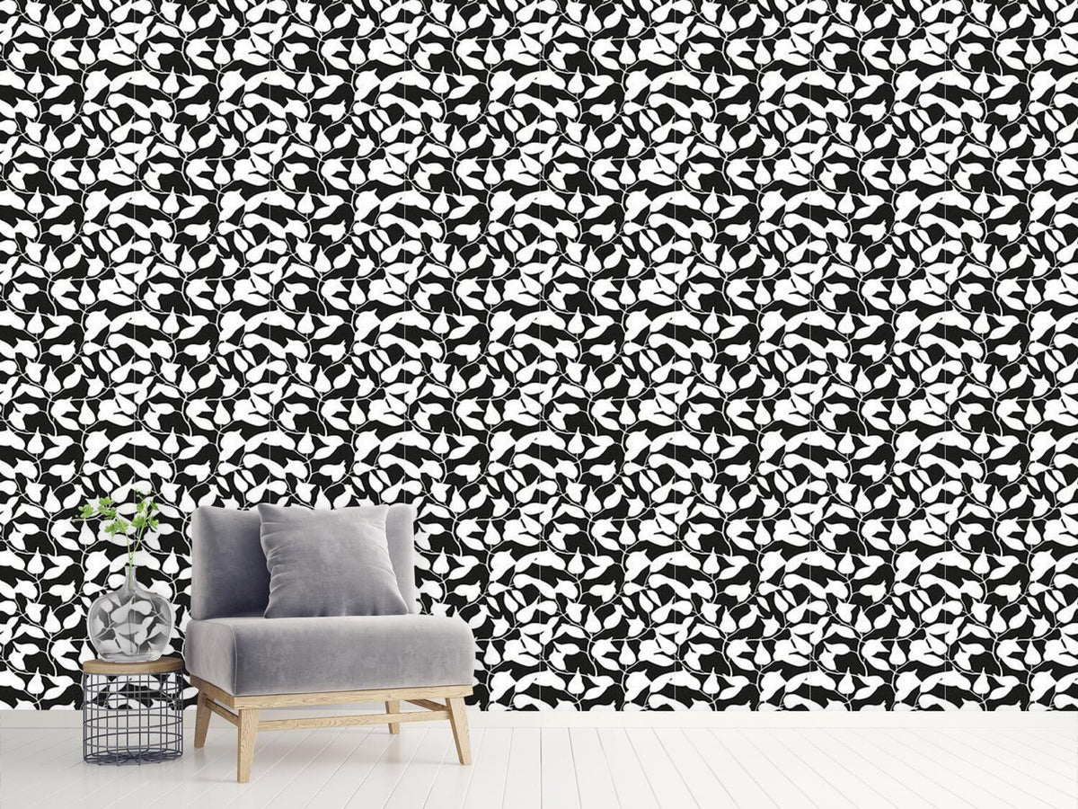 patterned-wallpaper-looking-through-branches