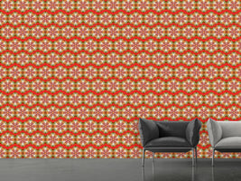 patterned-wallpaper-kaleidoscope-zig-zag-red