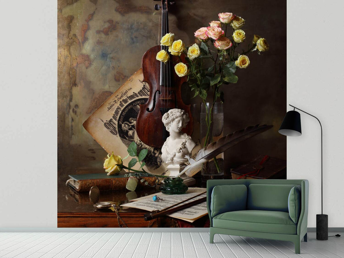 photo-wallpaper-still-life-with-violin-and-bust