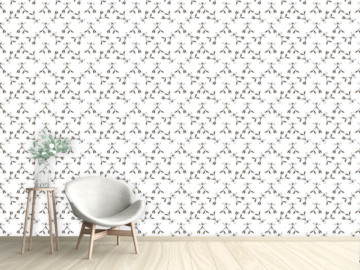 patterned-wallpaper-vintage-mistletoe