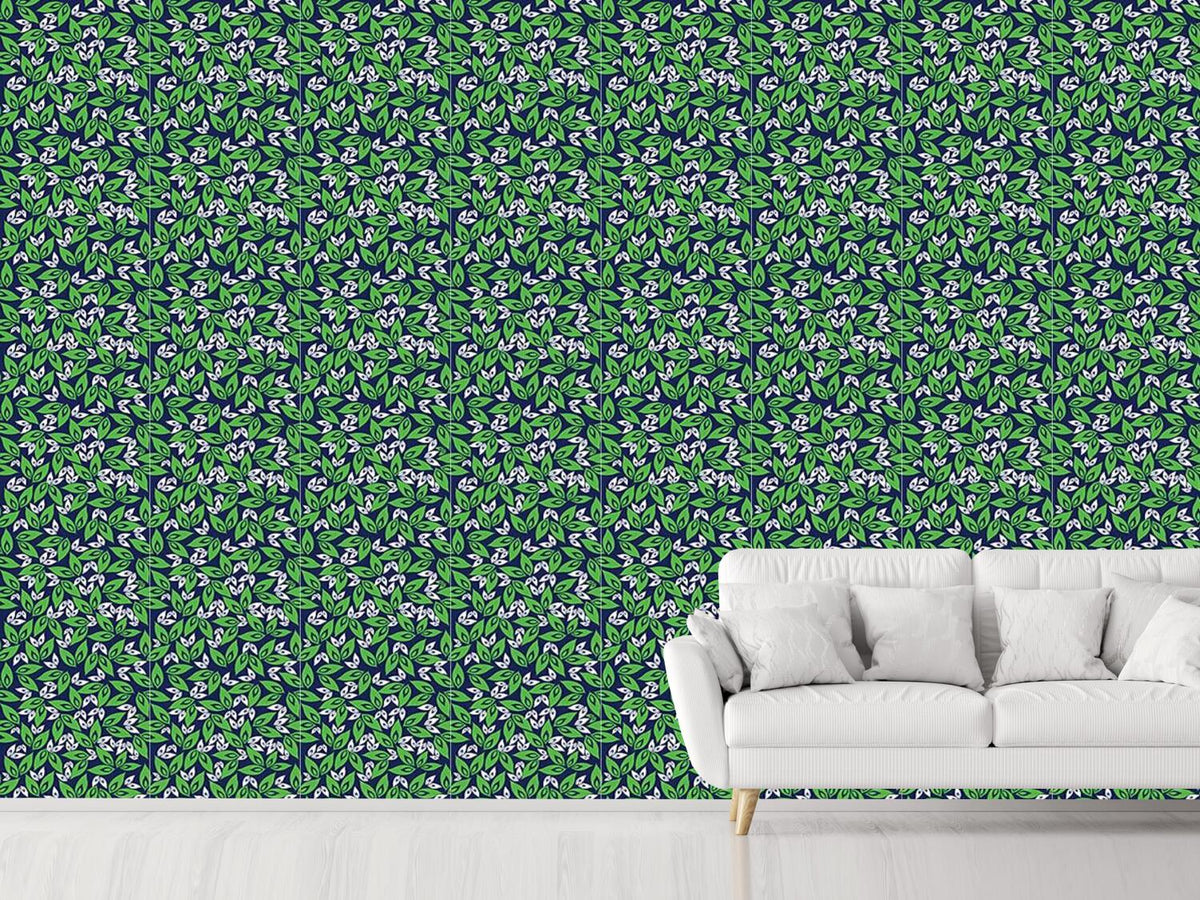 patterned-wallpaper-leaf-on-leaf